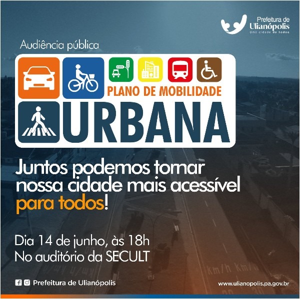 Audiência Pública para o Plano de Mobilidade Urbana Acontece Nesta Terça-feira (14).